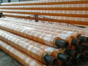 玻璃钢缠绕钢套钢蒸汽保温钢管